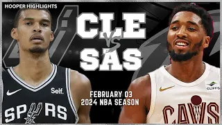 Cleveland Cavaliers vs San Antonio Spurs Full Game Highlights | Feb 3 | 2024 NBA Season