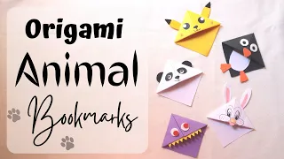 Paper folding craft Bookmarks | Origami Animal Bookmarks | Papercraft