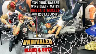 AEW UNRIVALED DEATHMATCH KENNY OMEGA & JON MOXLEY 2-PACK FIGURE REVIEW! RSC EXCLUSIVE!
