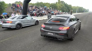 1000HP AWD Mercedes C63S AMG GAD Motors VS. 800+HP Audi RS3 Sedan