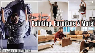 🥰 NEW HOUSE PROJECTS 2021 :: Painting, Furniture, Boll & Branch Bedding & New Light Fixture