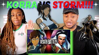 Death Battle! "Korra VS Storm (Avatar VS Marvel)" REACTION!!!