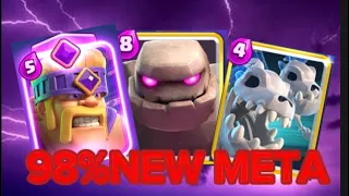 98%WIN RATE with THE STRONGEST EVOLUTION GOLEM DECK! CRASH ROYAL