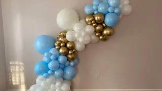 Making a balloon garland that fits in a car