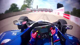 VISOR CAM // Graham Rahal at the 2018 Chevrolet Detroit Grand Prix presented by Lear