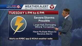 Second band of storms headed for Kansas City metro Tuesday afternoon