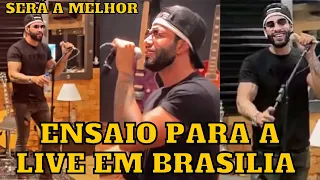 Gusttavo Lima ENSAIANDO para a LIVE de AMANHÃ e agita os fãs