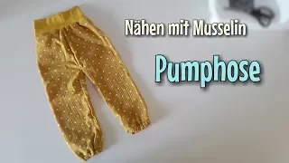 Pumphose aus Musselin - Nähanleitung für Anfänger- OHNE Schnittmuster - Nähtinchen