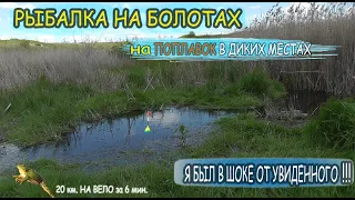 Рыбалка на поплавок в диких местах ШОК ! не ожидал тут такую поймать рыбу ловля на поплавок с берега