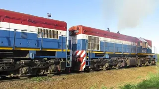 Cruzada de Trenes de NCA en Villa Maria Gravitacion 3: Tren Cargado de NCa saliendo de Villa Maria