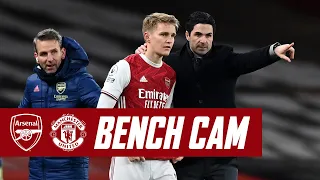 BENCH CAM IS BACK! | Arsenal vs Manchester United | Odegaard makes his debut