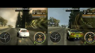 Junkman Chevrolet C6 VS Junkman Fiat Punto - NFSMW Dunwich&Hills speedtrap race 2 in 1