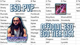 ESO PVP: OFFICIAL ESO EGO TIER LIST!!!