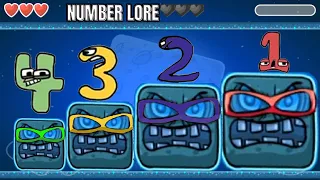 Red Ball 4 | Number Lore Ball Vs all Boss