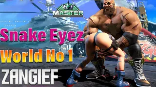 Street Fighter 6 🔥 Snake Eyez WORLD NO 1 ZANGIEF PLAYER !