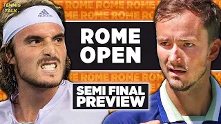 Medvedev vs Tsitsipas | Rome Open 2023 Semi Final | Tennis Talk Preview