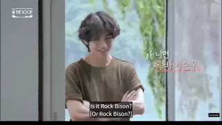 Taehyung Cute | Lachimolala and Rock Bison | BTS In the soop