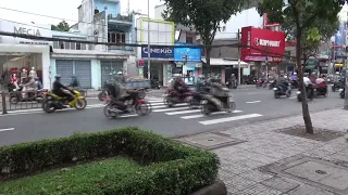 Pedestrian crossing in Vietnam