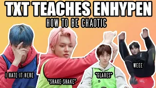 TXT teaches ENHYPEN how to be crackheads