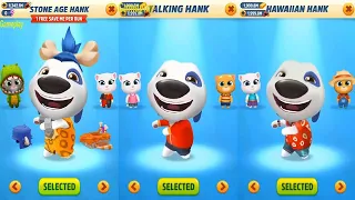 Talking Tom Gold Run Stone Age Hank VS Talking Hank VS HAWAIIAN HANK Catch The Raccoon  Boss Fight