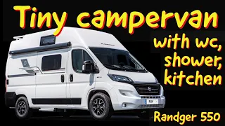 Tiny campervan with large kitchen, shower + toilet! Randger 550