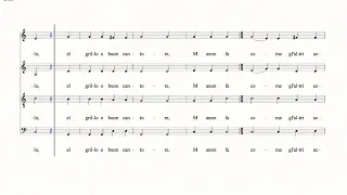 El Grillo - Josquin Desprez - Choral - SATB - Tenor - Computer.