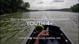 Time Trial Summer National Championships 2023 || Selection Development Youth 4+ || Cox Recording