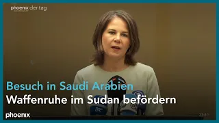 Annalena Baerbock zum Antrittsbesuch Saudi Arabien am 15.05.23