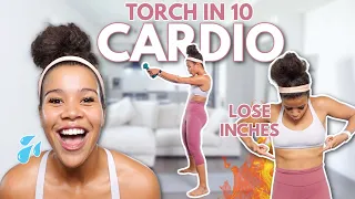 10 Min Cardio workout to Burn Fat (Intense) TORCH IN 10 | growwithjo