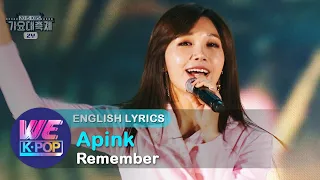 [2K] Apink(에이핑크) - Remember [The 2015 KBS Song Festival / ENG / 2015.12.30]