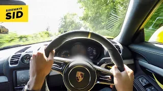 Porsche Cayman GT4 POV - Pure Exhaust + Sliding | Sideways Sid