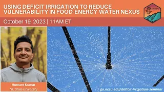 Using Deficit Irrigation to Reduce Vulnerability in Food-Energy-Water Nexus