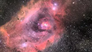 Zooming in on the Lagoon Nebula