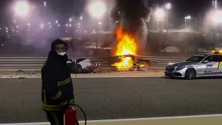 Romain Grosjean's Fireball Crash - Into Your Arms 🤭   | 4k |