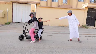 سارة وجوجو أخذو سكوتر نواف شوفوا ردة فعله !!