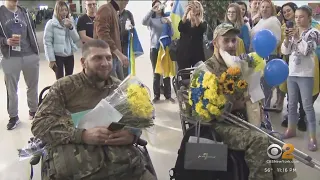 Ukrainian soldiers wounded in war receive warm welcome in New Jersey