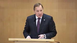 Stefan Löfvens sista partiledardebatt i riksdagen, anförande