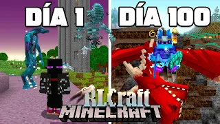 Pase 100 DÍAS en el MODPACK mas difícil de MINECRAFT...........😬 (LLORE)