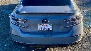 2021 Honda Accord V3 CLEAR Taillights disabling animation/ changing them