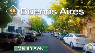 4K DRIVE Buenos Aires ARGENTINA 4K video MELIAN Avenue BA AR