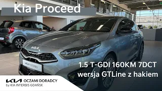 Kia Proceed GTLine [1.5 T-GDI 160KM 7DCT] wersja GTLine z AEB i TEC z hakiem holowniczym.