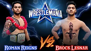 WWE India 🇮🇳 Roman Reigns vs Brock Lesnar Wrestlemania 38 Full Match | Backyard Wrestling