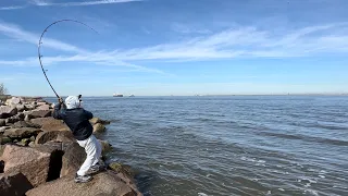 My Favorite Bank fishing spot on Galveston Island !