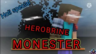 (Skillet Monster) Herobrine Minecraft Music Vidio l #minecraft #animation #edit (HOLI SPECIAL) l