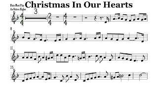 Christmas In Our Hearts Flute Violin Sheet Music Backing Track Play Along Partitura