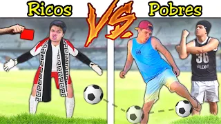 RICOS VS POBRES NO CAMPEONATO DE FUTEBOL #24 (QUEM FIZER MAIS EMBAIXADINHAS VENCE)