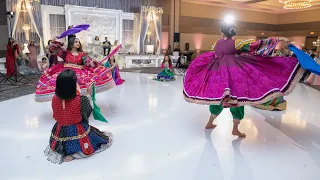 Afghan and Palestinian Wedding Attan Performance