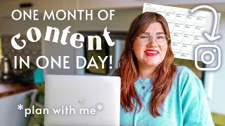 Plan my Instagram content calendar with me | March 2022