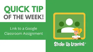 Google Classroom Tip: Copy Link to Google Classroom Assignment