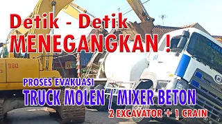 MENEGANGKAN ! Full Proses Evakuasi Truk Molen di Gandrungmangu